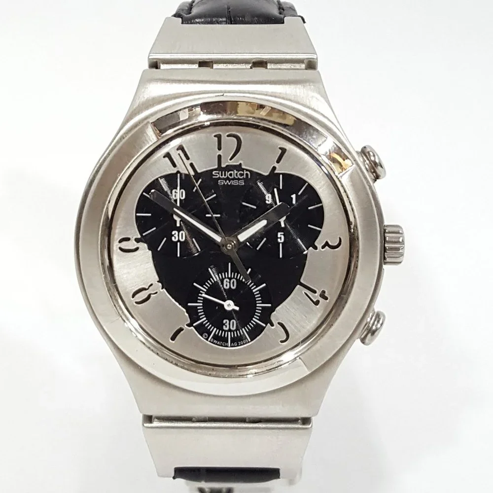 Swatch Irony V8 Quartz Chronograph Double Level Wristwatch YCS109 AG 2005